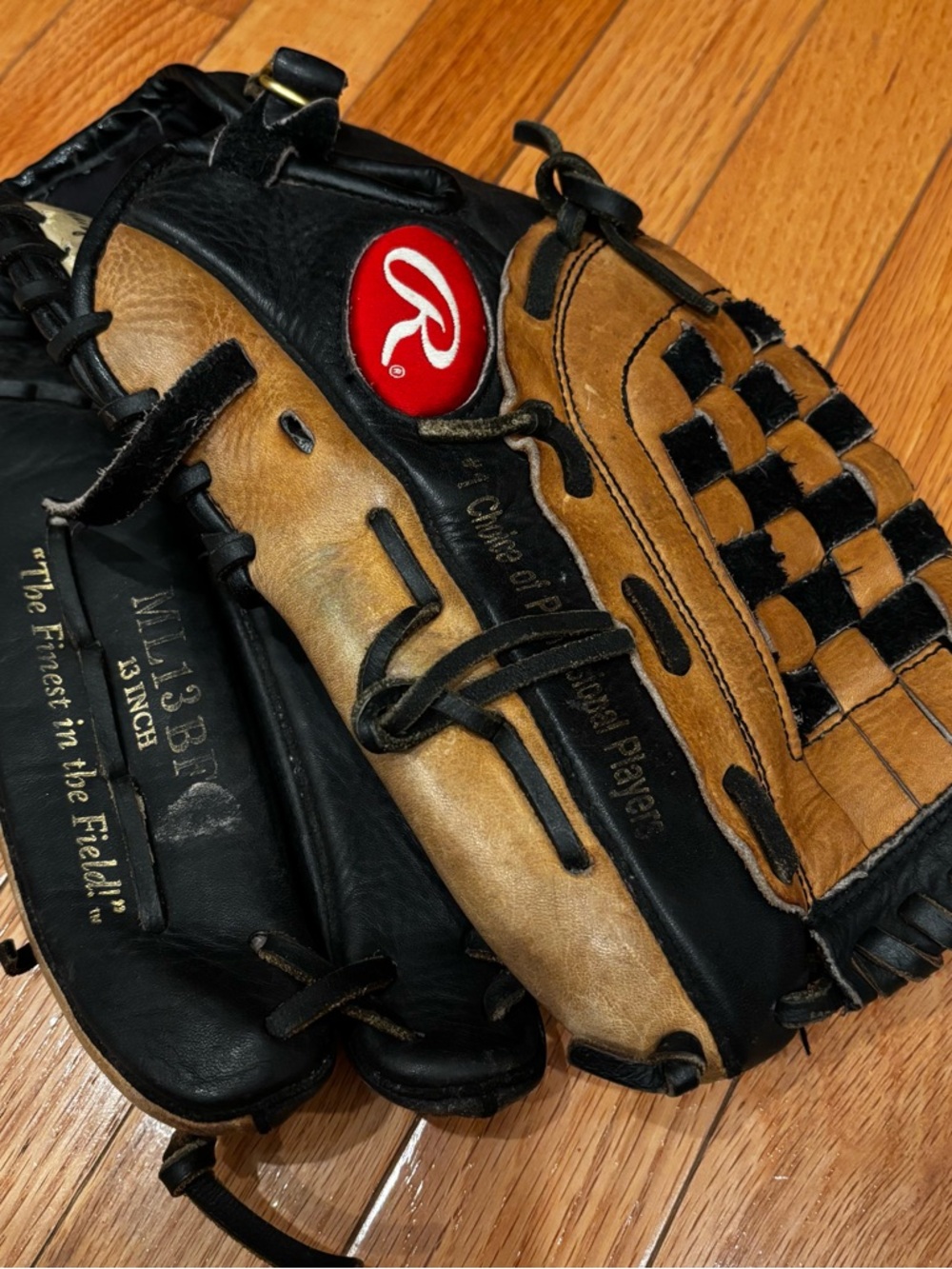 Rawlings ML13BF Baseball Softball Glove 13” Black & Tan Game Worn & Ready RHT